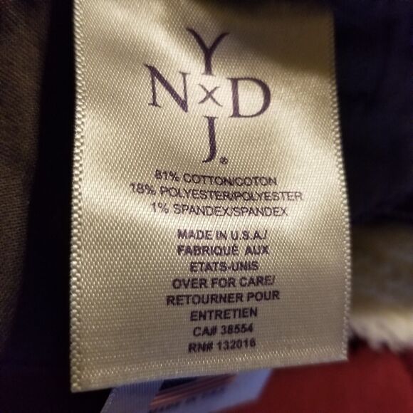 NYDJ Alina Legging Lift Tuck Technolgy High Rise Gray Denim Jeans Size 8 - Picture 3 of 10